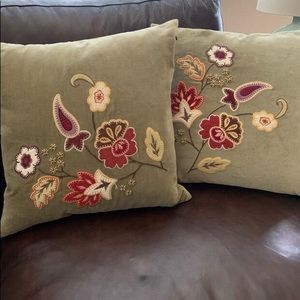 Pottery barn pillows
